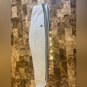 Mens Grey Adidas Sweatpants (Size-S)